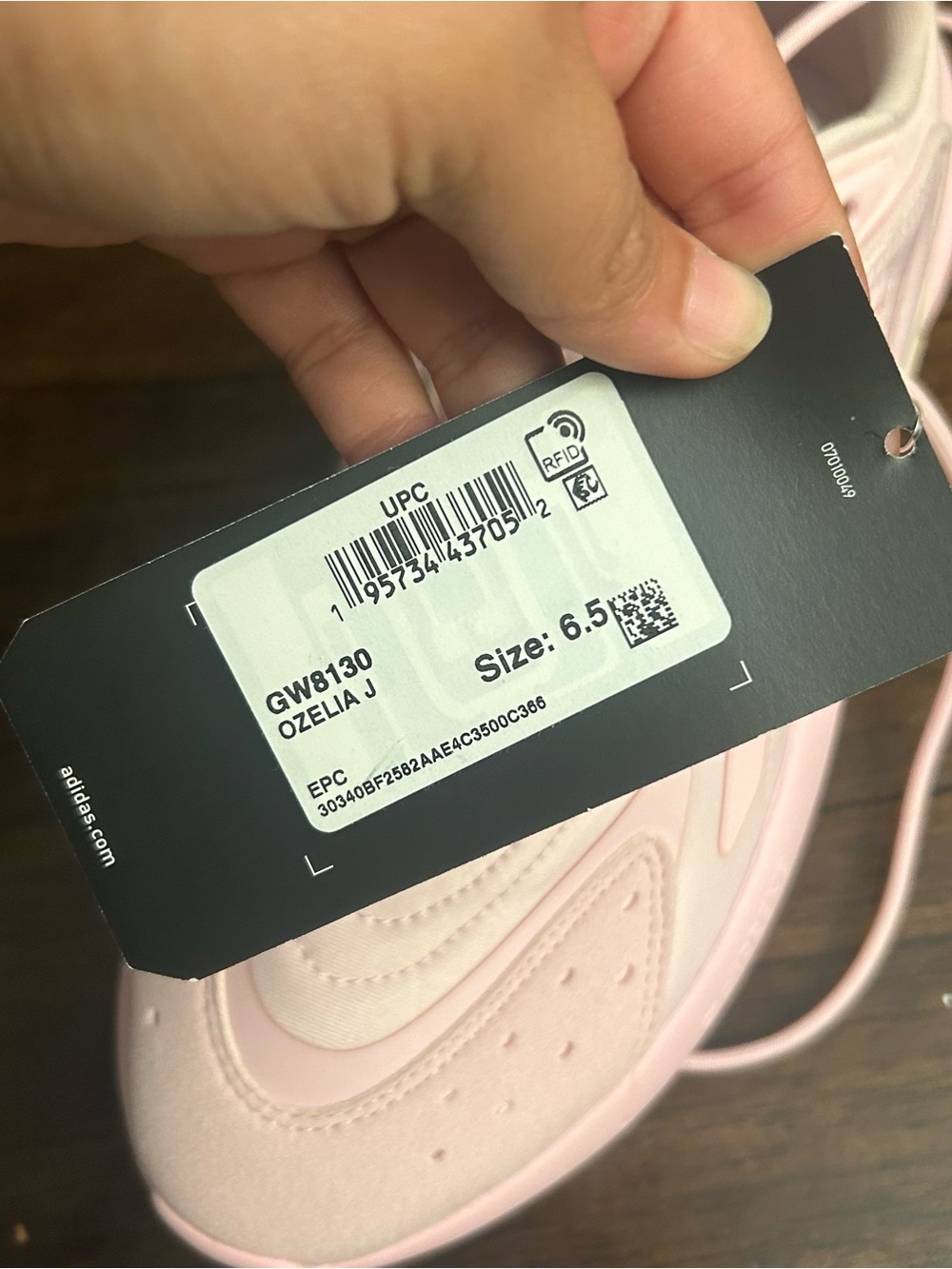Adidas Originals Ozelia Clear Pink/Core Black/Clear Pink 6.5 Big kids New - Picture 12 of 12